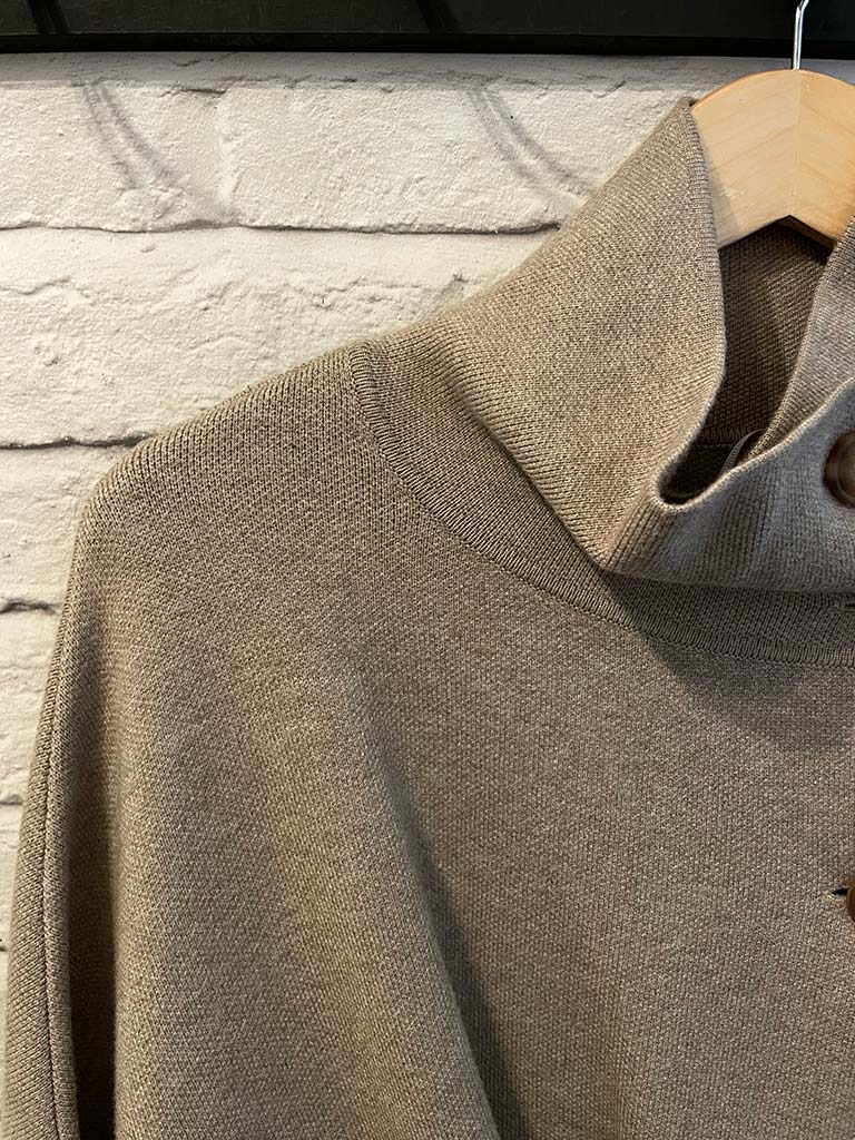 Malissa J Button Poncho - Stone