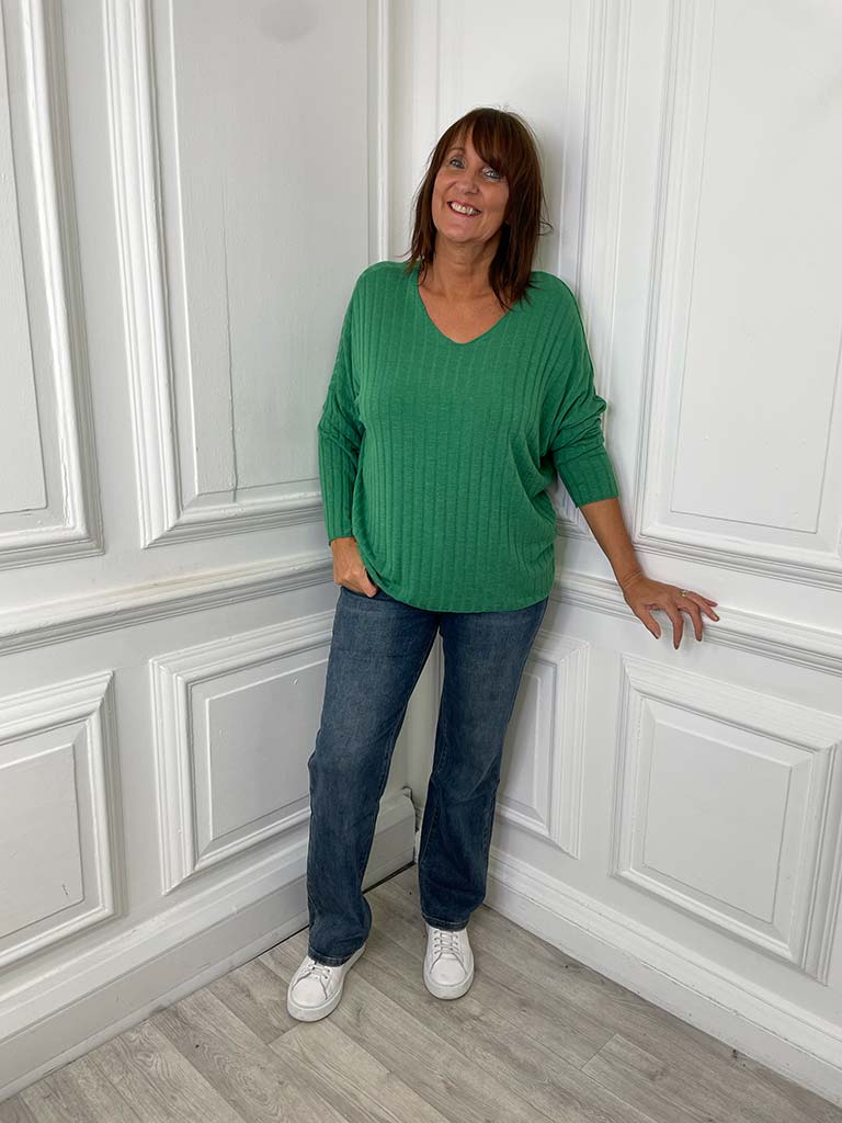 Super Soft Basic Ribbed Top - Clover