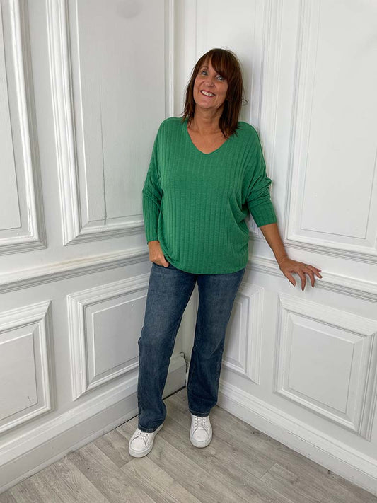 Super Soft Basic Ribbed Top - Clover