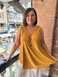 Classic V-Neck Vest - Ochre