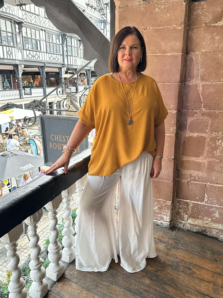 Oversized Basic Top - Ochre