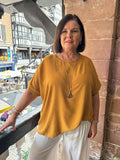 Oversized Basic Top - Ochre