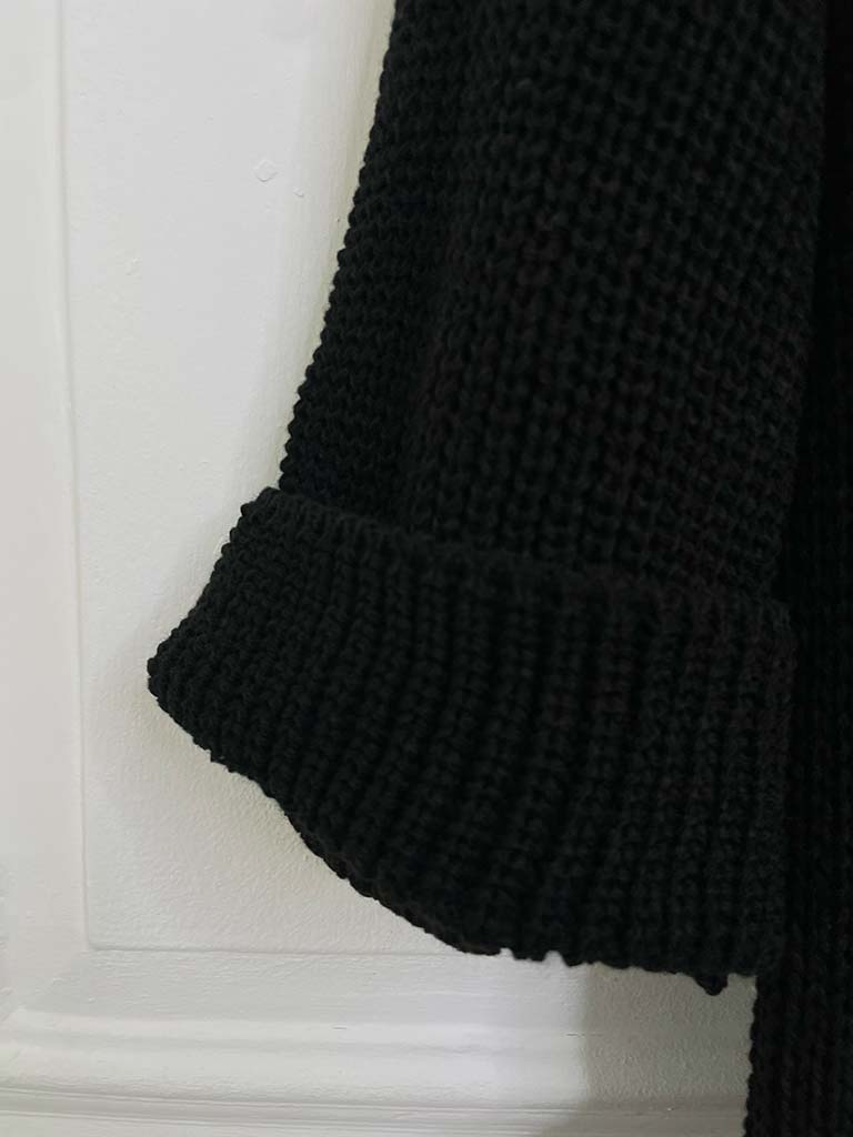 Chunky Knitted Dress - Black