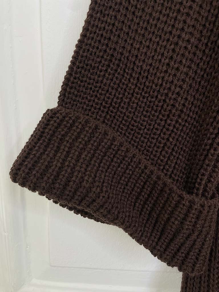 Chunky Knitted Dress - Dark Chocolate