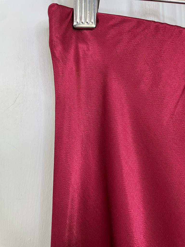 Silk Mix Skirt - Claret