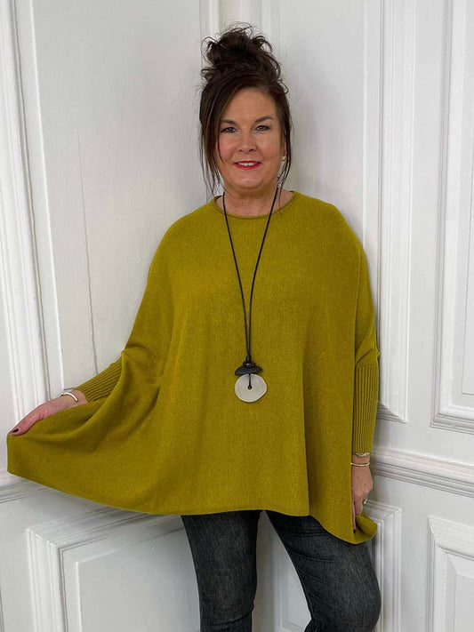 Oversized Boxy Knit - Avocado