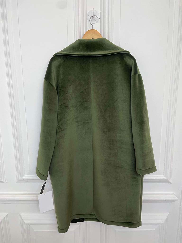 Luxe Double Breasted Coat - Moss