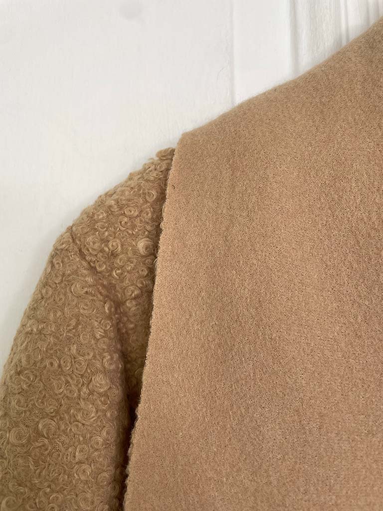 Boucle Waterfall Coat - Butterscotch