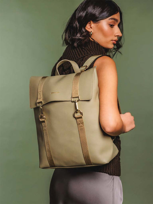 Every Other Double Clip Backpack - Sage