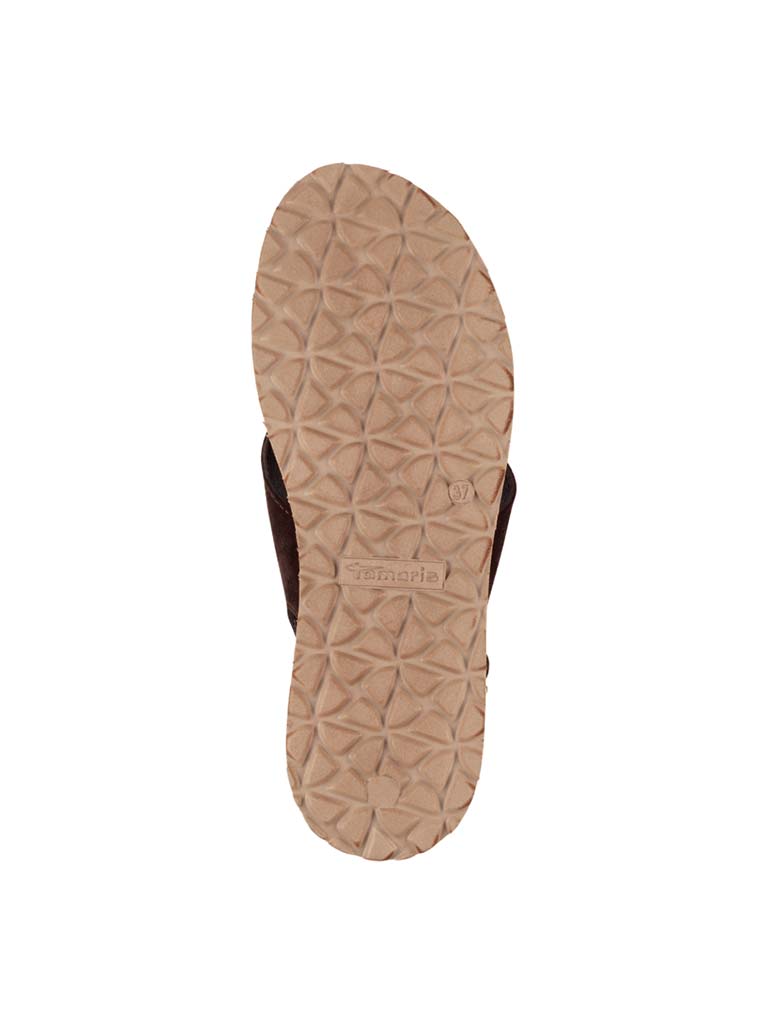Tamaris Crossover Flatform Sandals - Mocha