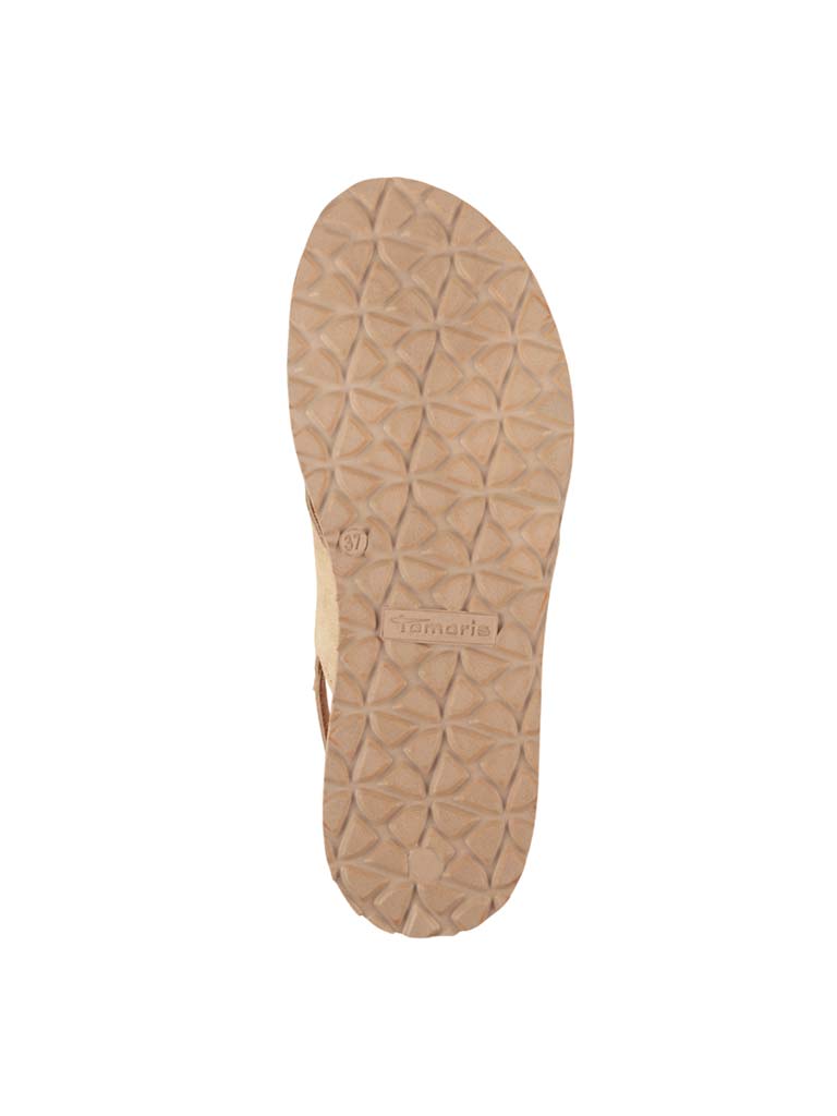 Tamaris Crossover Flatform Sandals - Sand