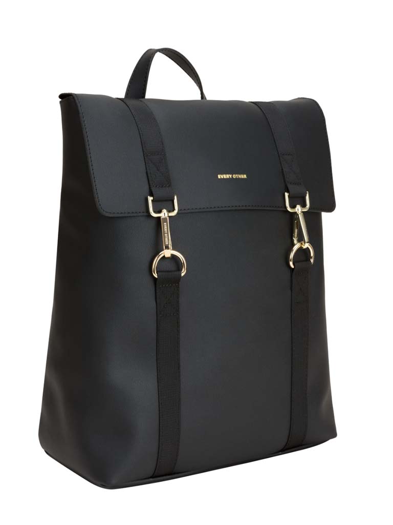 Every Other Double Clip Backpack - Black