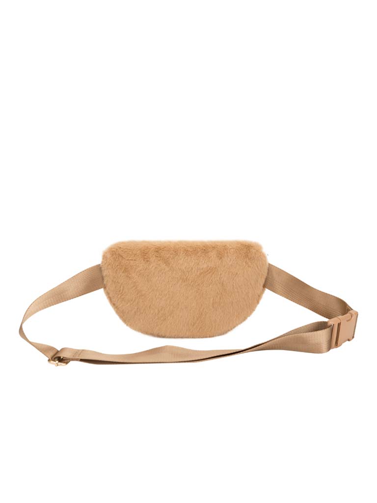 Every Other Faux Fur Bumbag - Sand