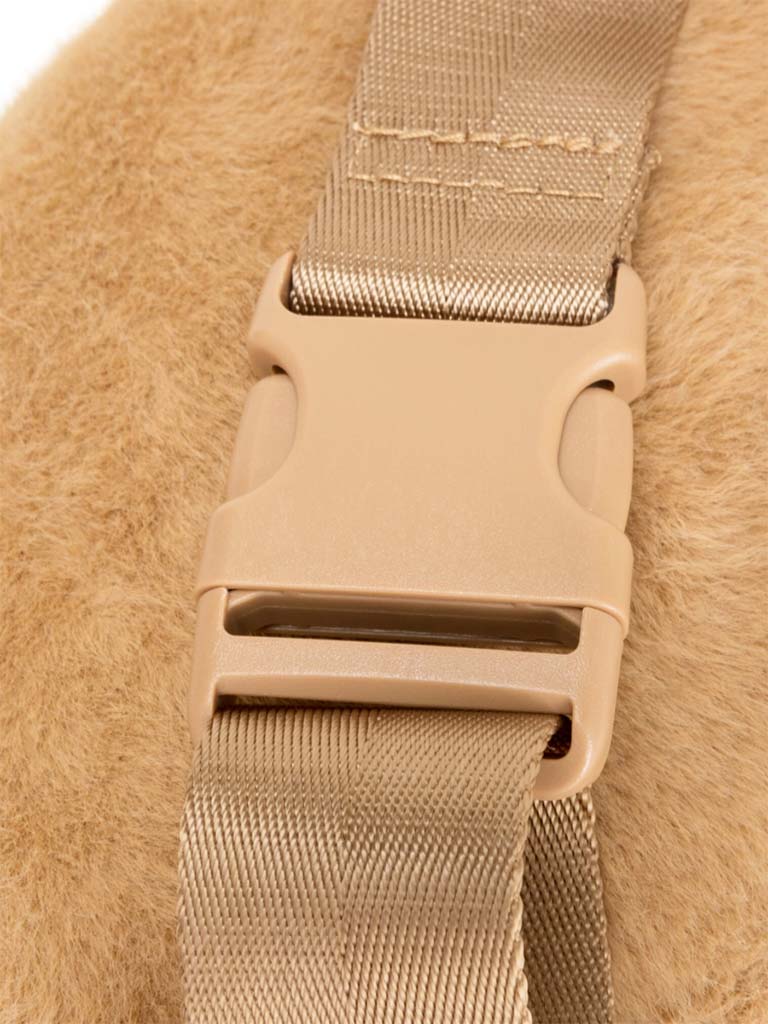 Every Other Faux Fur Bumbag - Sand