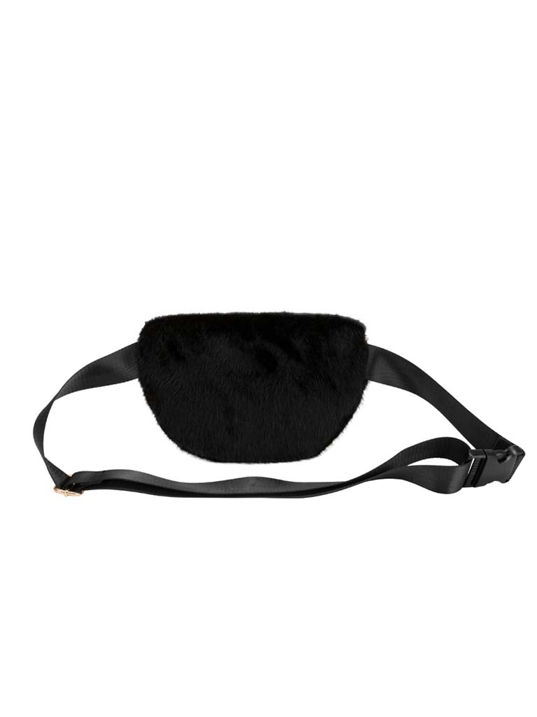 Every Other Faux Fur Bumbag - Black