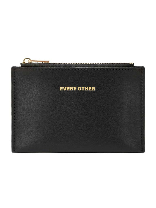Every Other Faux Leather Card Holder - Black