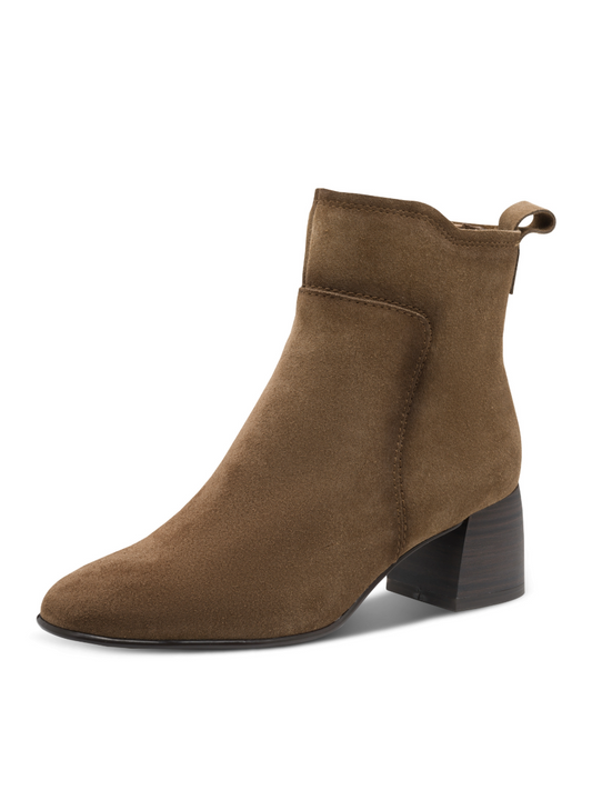 Tamaris Suede Ankle Boots - Camel