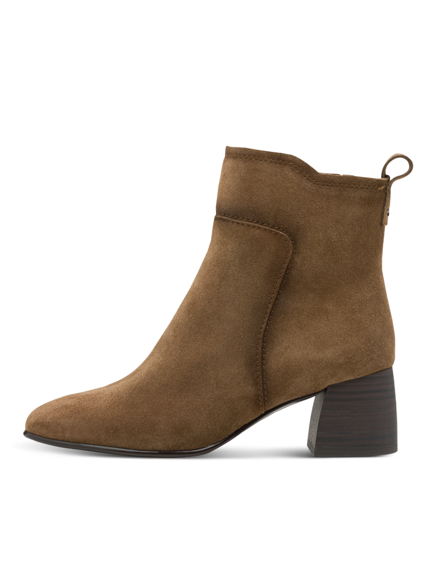 Tamaris Suede Ankle Boots - Camel