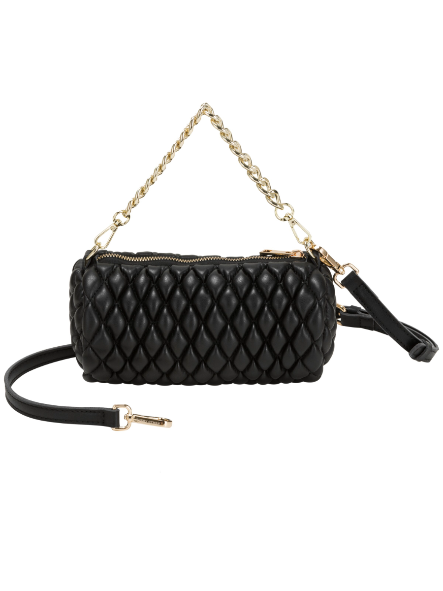 Every Other Quilted Barrel Bag - Black