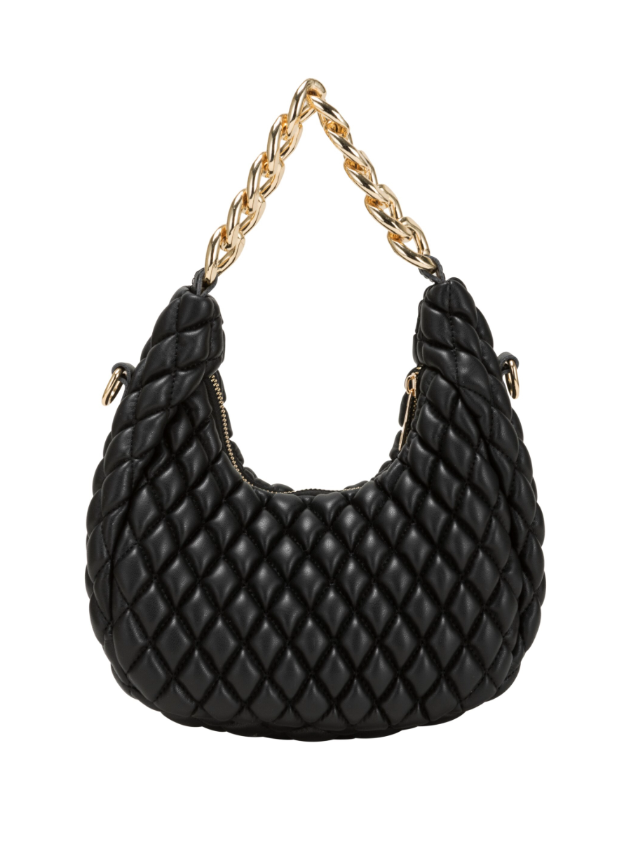 Every Other Quilted Shoulder Bag - Black