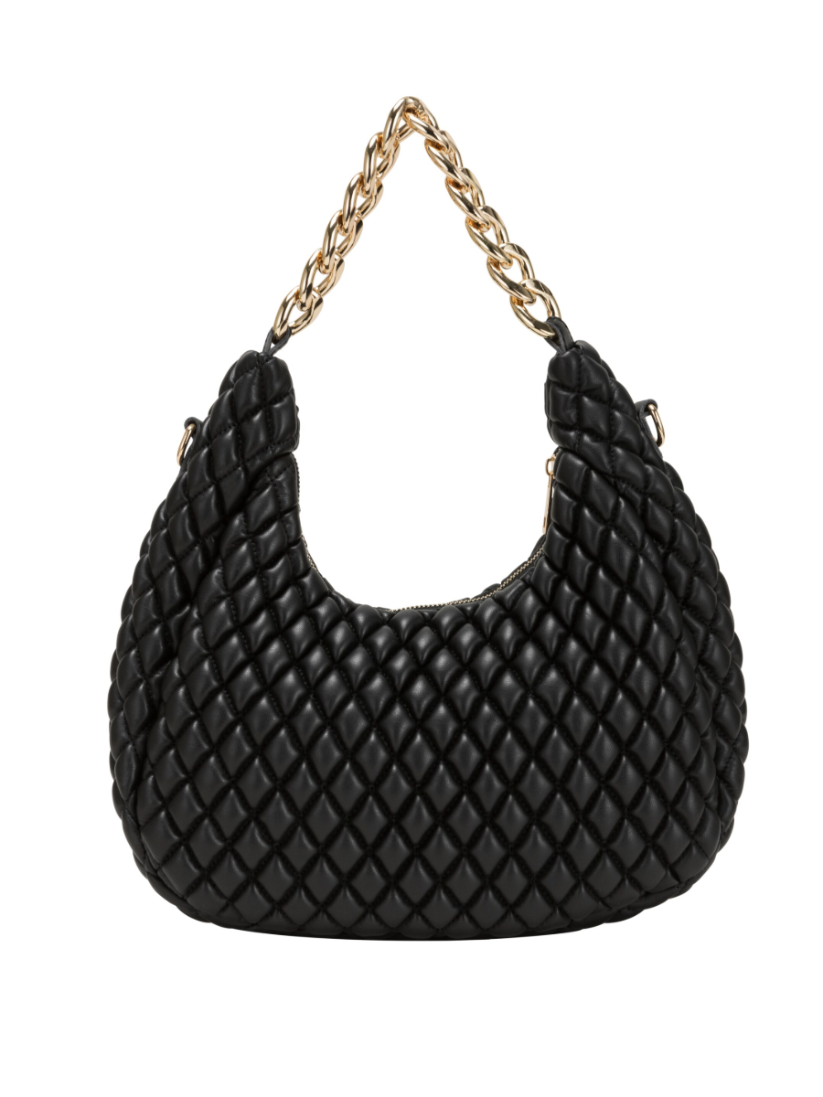 Every Other Quilted Shoulder Bag - Black