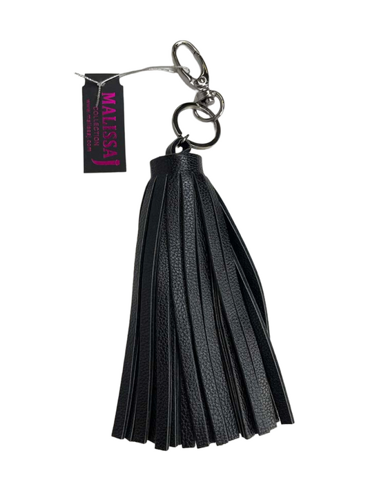 Malissa J Tassel Keyring - Black