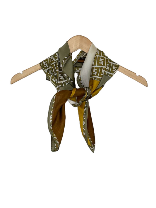F-Logo Neckerchief - Taupe & Mustard