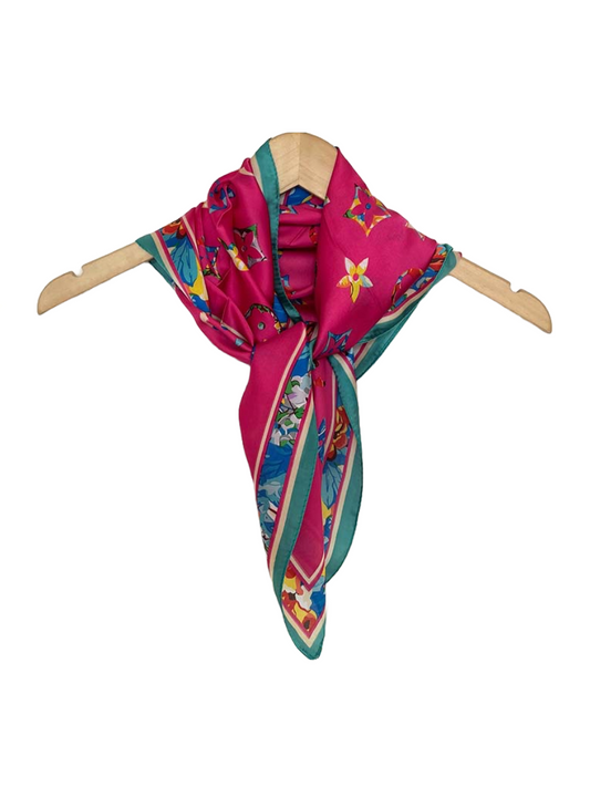 Tropical Deco Flower - Hot Pink & Teal