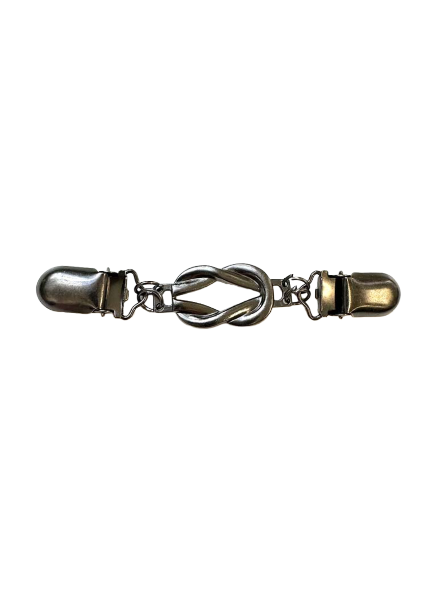 Knot Cinch Clip - Pewter