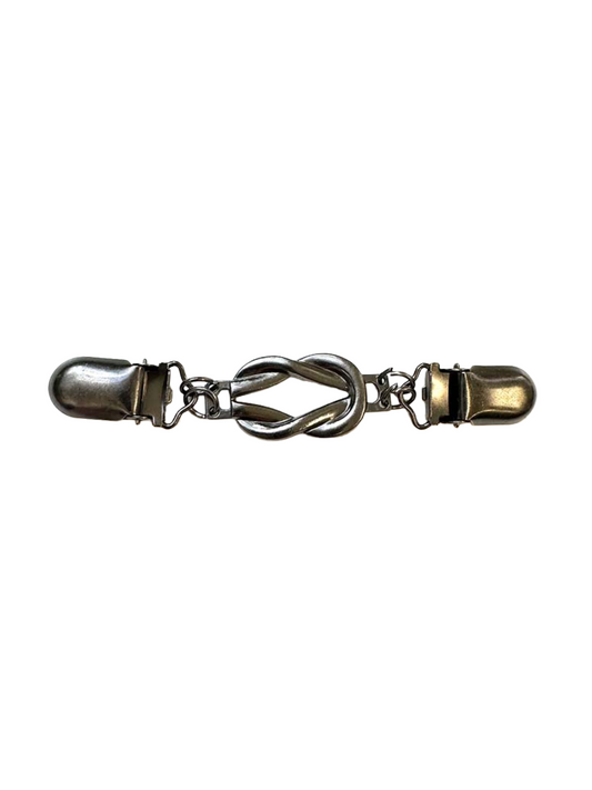 Knot Cinch Clip - Pewter