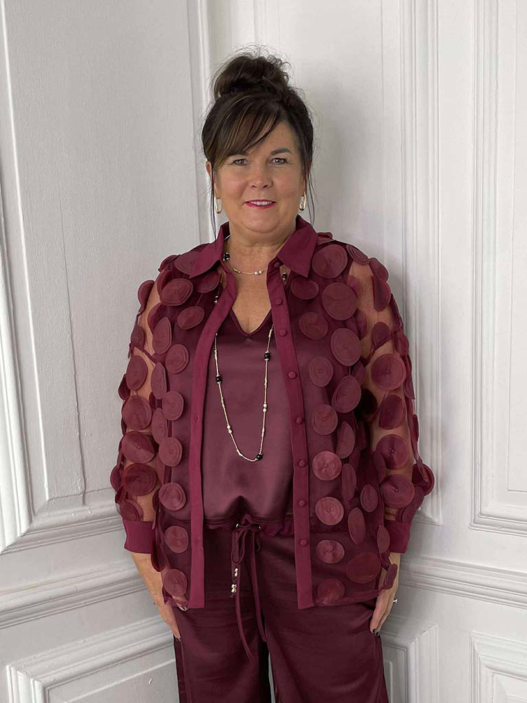 Malissa J Orb Shirt - Wine