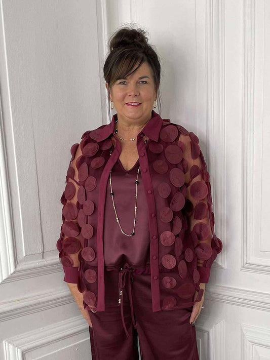 Malissa J Orb Shirt - Wine