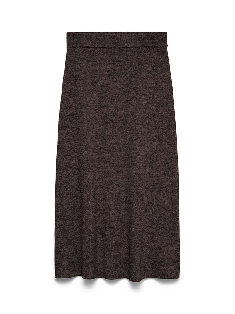 Vero Moda Knit Skirt - Chocolate Torte Melange