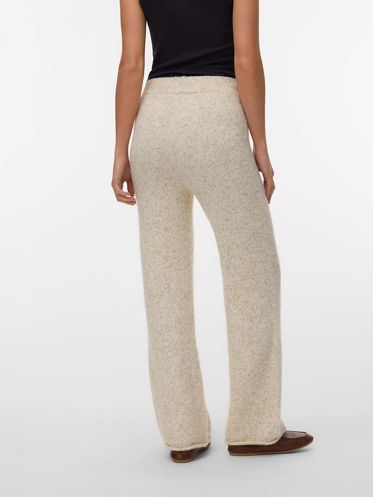Vero Moda Knit Palazzos - Oatmeal