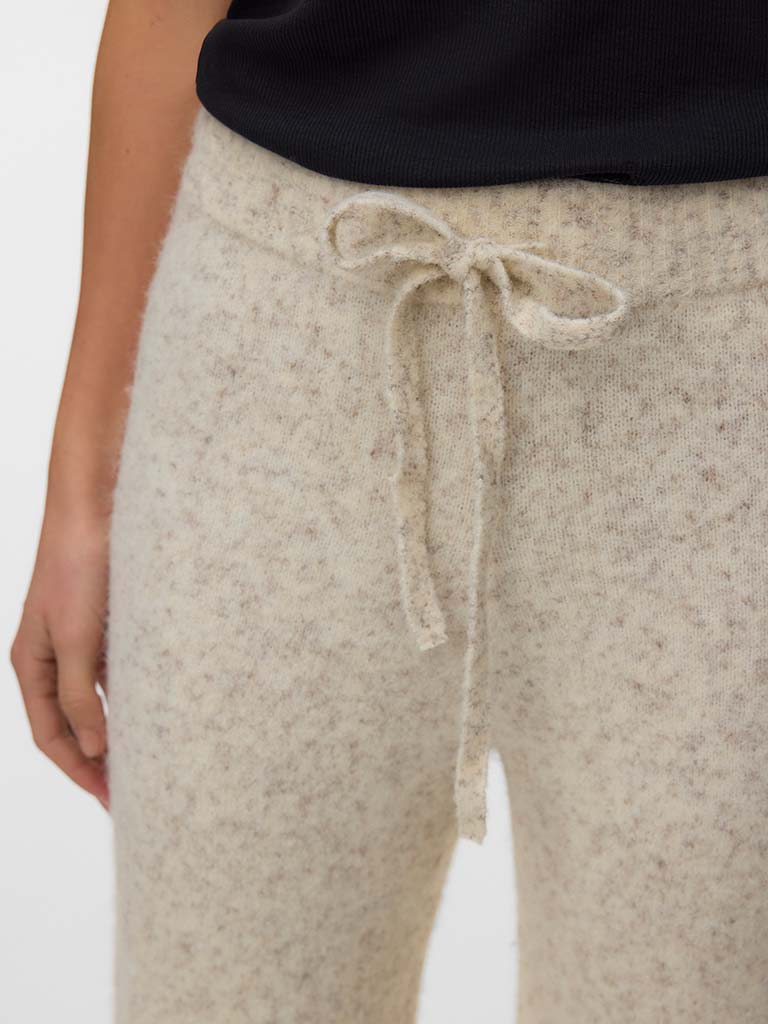 Vero Moda Knit Palazzos - Oatmeal