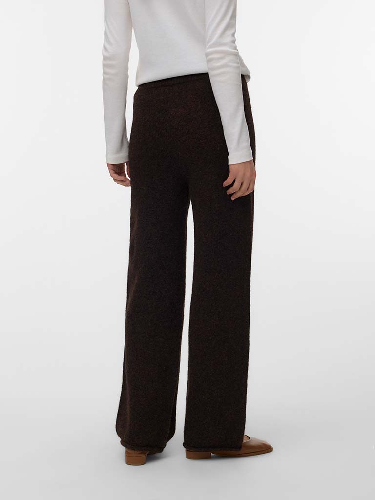 Vero Moda Knit Palazzos - Chocolate