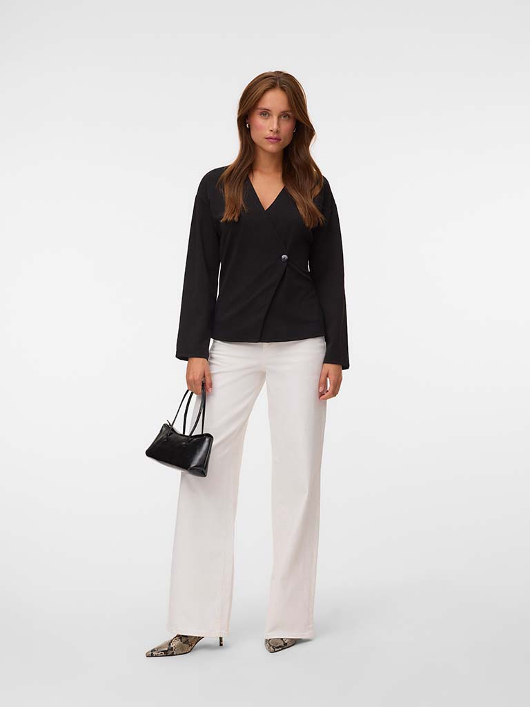 Vero Moda Asymmetric Jacket - Black