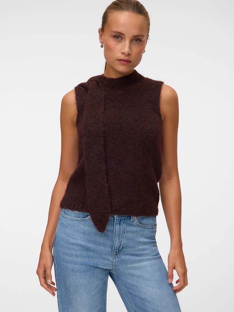 Vero Moda Venezia Knit - Chocolate Melange