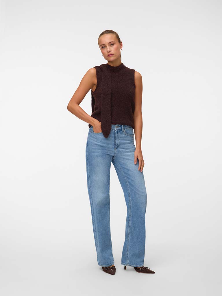 Vero Moda Venezia Knit - Chocolate Melange