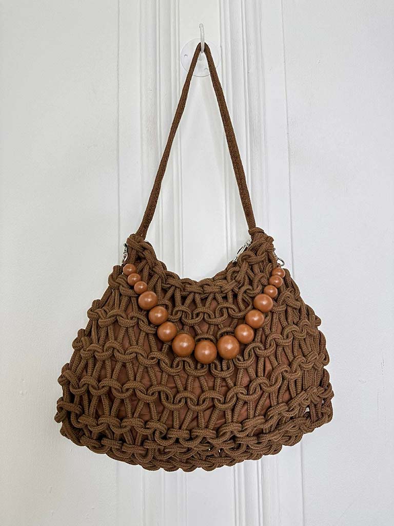 Macramé Bag - Chocolate