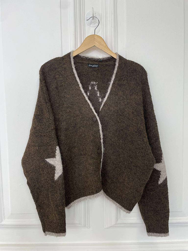 Star Cardigan - Chocolate