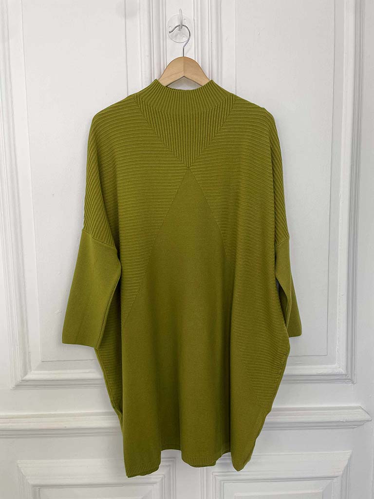 Eb&Ive Palmer Oversize Knit Tunic - Chartreuse