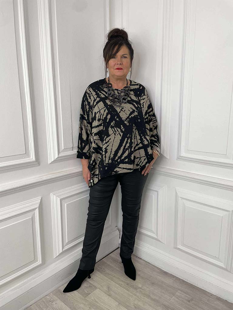 Malissa J Fragment Batwing Top