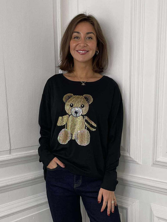 Malissa J Studded Teddy Top