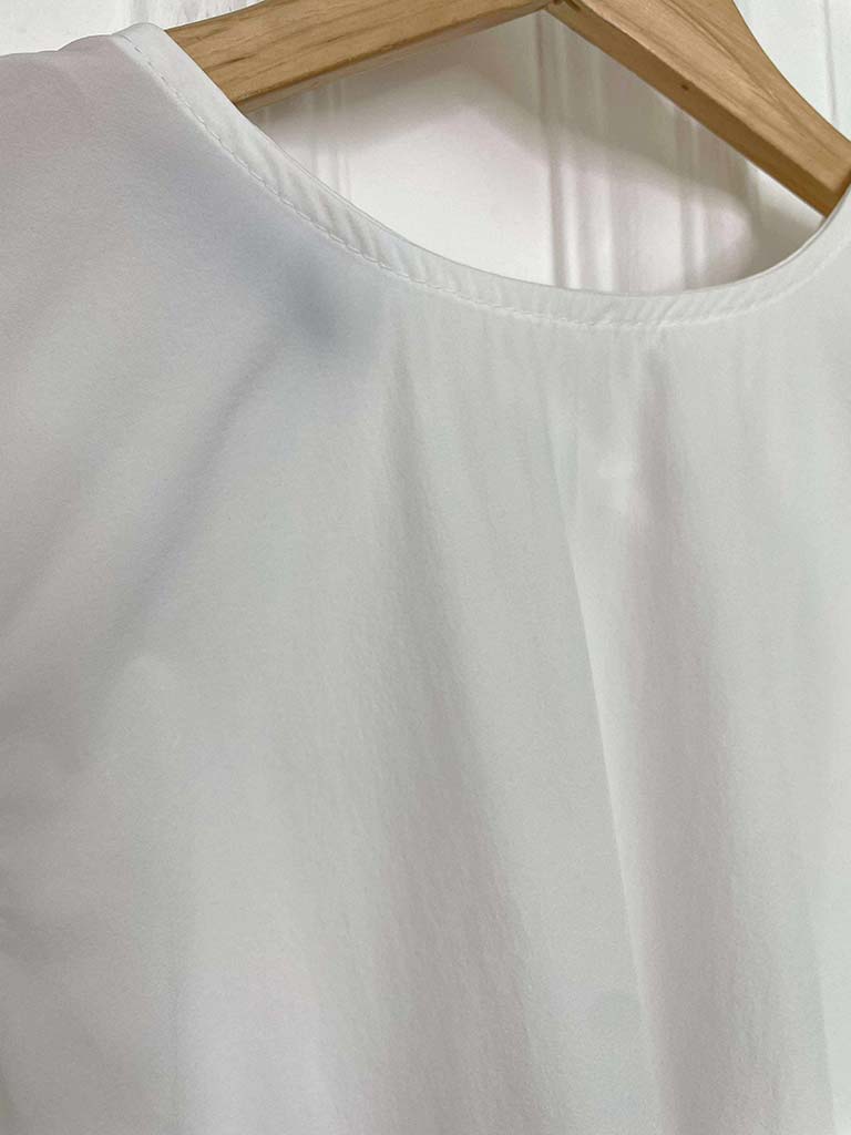 Tie Back Swing Vest - White