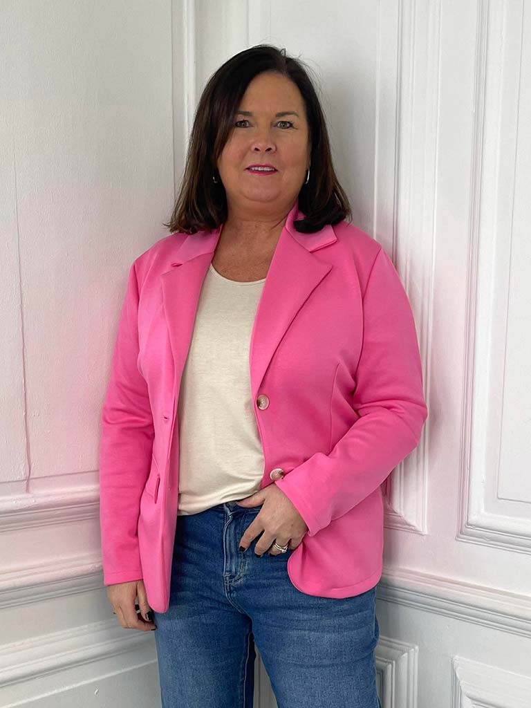 Classic Jersey Blazer - Sugar