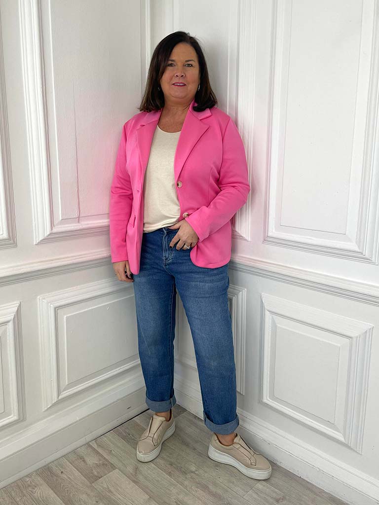 Classic Jersey Blazer - Sugar