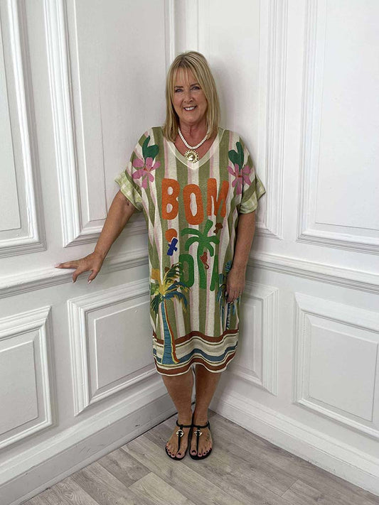 Bom Dia T-Shirt Dress