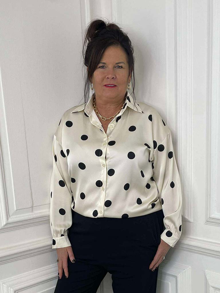 Polka Dot Shirt - Ecru