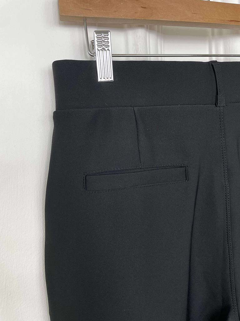 Scuba Wide Leg Trousers - Black